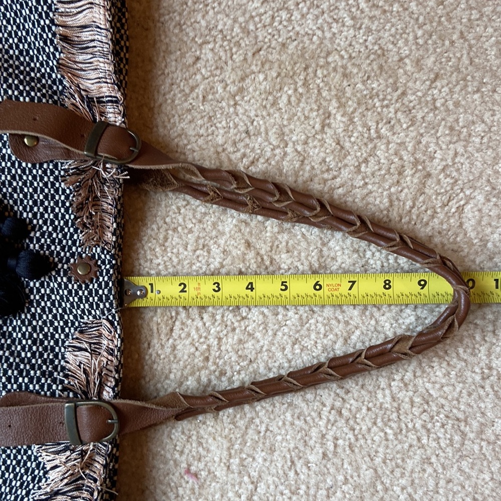 •ANTHROPOLOGIE• jasper & jeera fringe woven tote - Picture 9 of 9